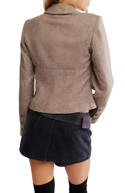 Free People Whip Smart Blazer In Brown