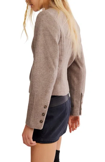 Free People Whip Smart Blazer In Brown