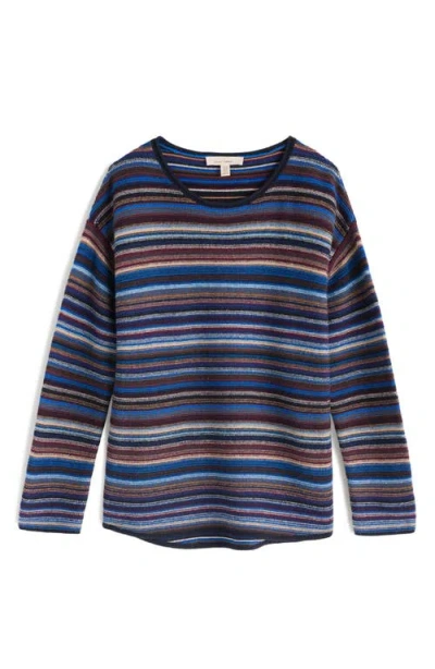 Seasalt Cornwall Fruity Ii Stripe Merino Wool Blend Sweater In Blue