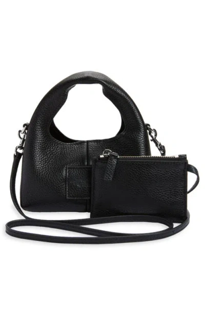 Marc Jacobs The Micro Crossbody Sack Bag In Full-grain Leather In Black