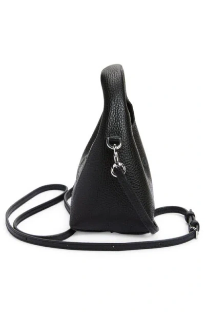 Marc Jacobs The Micro Crossbody Sack Bag In Full-grain Leather In Black