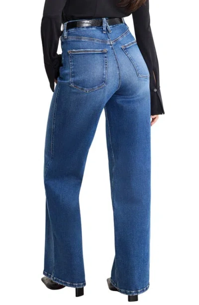 Good American Women's Soft Tech Skate Wide Leg Jeans, Regular And Plus Size In Blue