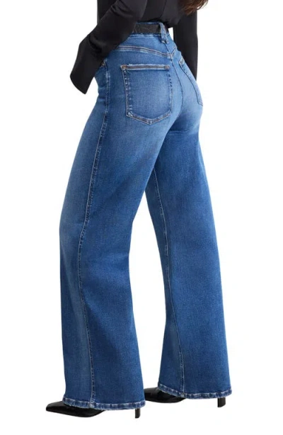 Good American Women's Soft Tech Skate Wide Leg Jeans, Regular And Plus Size In Blue