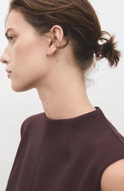 Mango Melo Sleeveless Dress In Brown