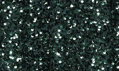 Alex Evenings Plus Size Sequin A-line Long Dress In Green