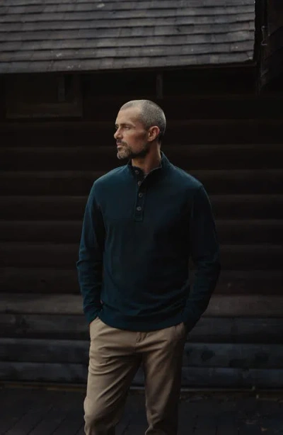 The Normal Brand Puremeso Mock Neck Top In Green