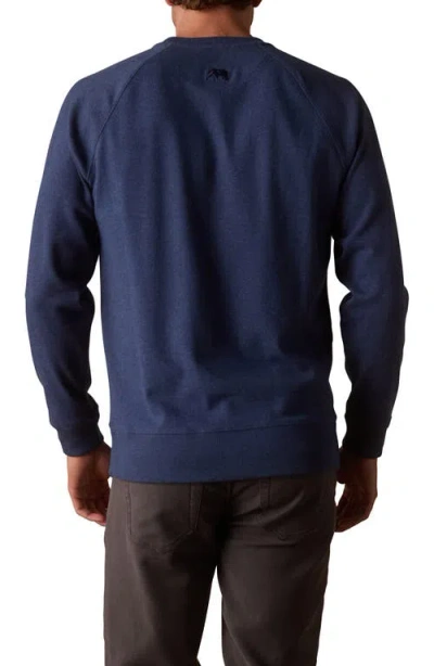 The Normal Brand Puremeso Everyday Crewneck Sweatshirt In Blue