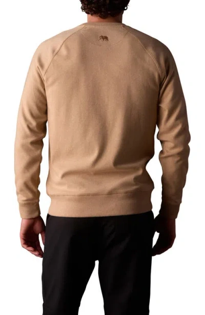 The Normal Brand Puremeso Everyday Crewneck Sweatshirt In Brown
