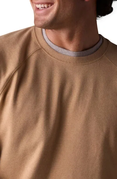 The Normal Brand Puremeso Everyday Crewneck Sweatshirt In Brown