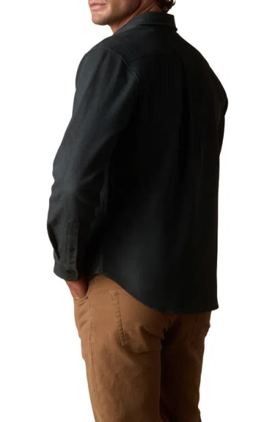 The Normal Brand Big Jake Cotton Blend Button-up Shirt Jacket In Black