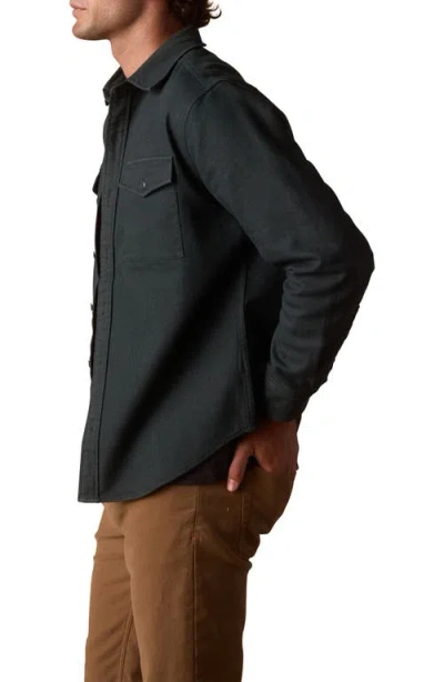The Normal Brand Big Jake Cotton Blend Button-up Shirt Jacket In Black