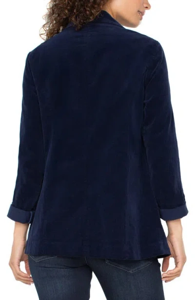 Liverpool Los Angeles Women's Notch Collar Boyfriend Blazer In Black