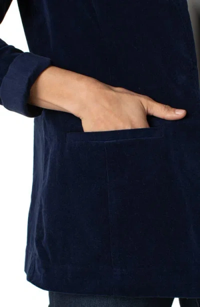 Liverpool Los Angeles Women's Notch Collar Boyfriend Blazer In Black