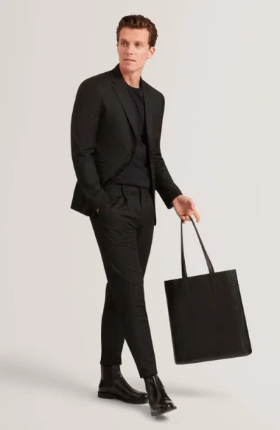 Ted Baker Konrrad Regular Soft Touch Cotton Tee In Black