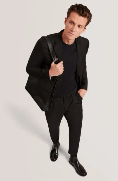 Ted Baker Konrrad Regular Soft Touch Cotton Tee In Black