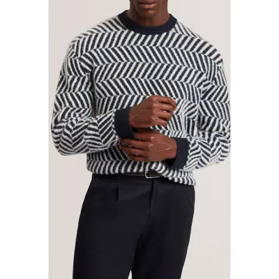 Ted Baker Sergej Zigzag Wool Blend Sweater In Multi