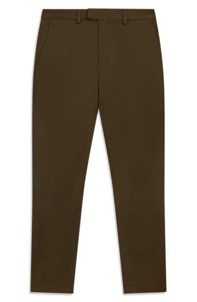 Ted Baker Howeton Slim Stretch Cotton Chino Pant In Brown