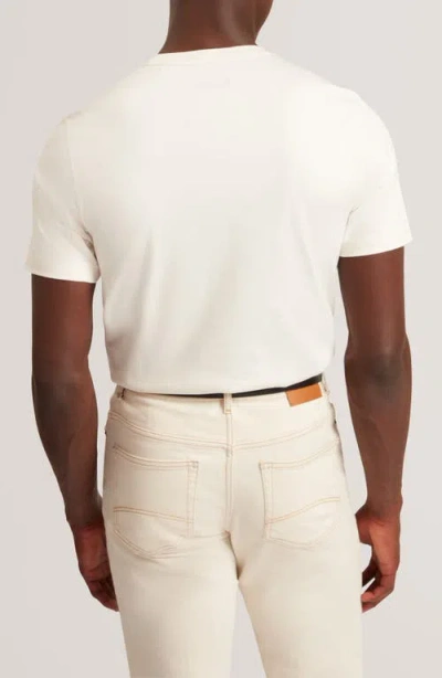 Ted Baker Konrrad Regular Soft Touch Cotton Tee In Neutral