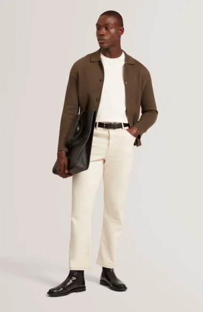 Ted Baker Konrrad Regular Soft Touch Cotton Tee In Neutral