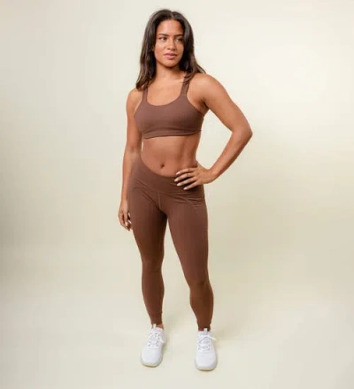 While On Earth™ Mid-rise Intent Tight In Brown