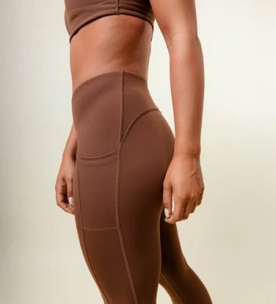 While On Earth™ Mid-rise Intent Tight In Brown