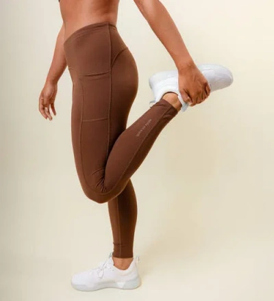 While On Earth™ Mid-rise Intent Tight In Brown