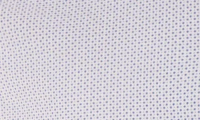 Victor Emmanuel Regular Fit Geometric Print Knit Cotton Dress Shirt In Purple