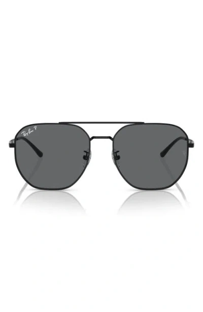 Ray Ban Ray-ban 59mm Polarized Irregular Sunglasses In Gray