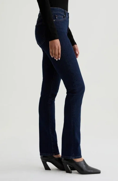 Ag Mari Extended Mid Rise Slim Straight Jeans In Modern Indigo In Blue