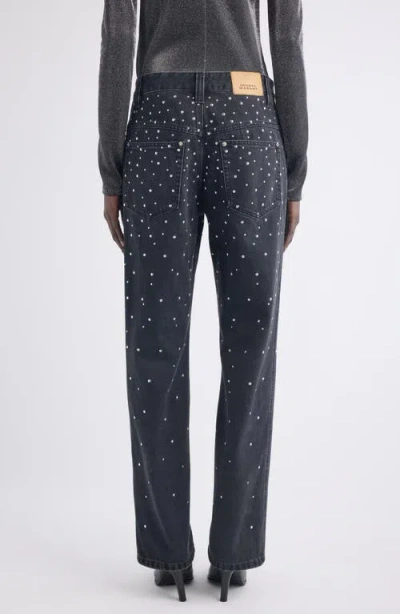 Isabel Marant Étoile Brinsa Festive Studded Straight Leg In Black