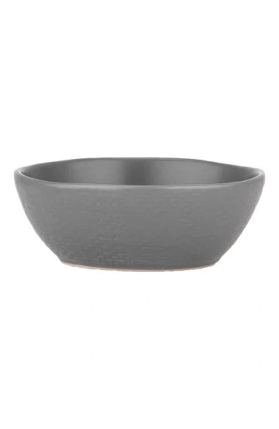 Stone Lain Abigael Stoneware 4-piece Bowl Set In Gray