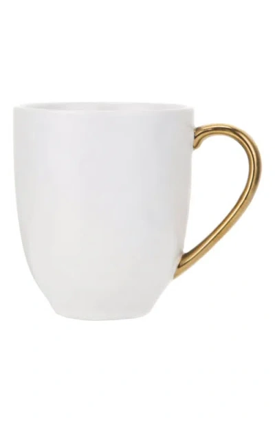 Stone Lain Florian Porcelain 4-piece Mug Set In White