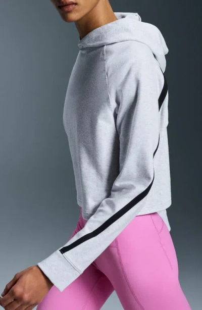 On Studio Hooded Stretch-jersey Sweatshirt In White