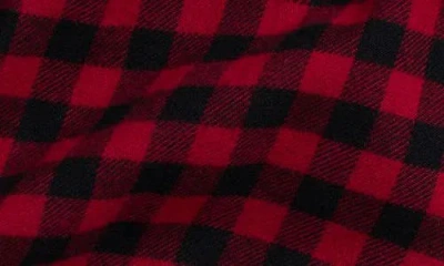 Ralph Lauren Plaid Cotton Flannel Button-up Shirt & Leggings Set In Red