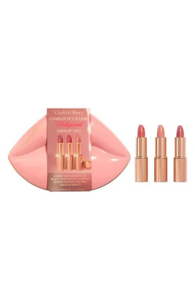 Charlotte Tilbury Mini Iconic Hollywood Lipstick Trio Gift Set In Pink