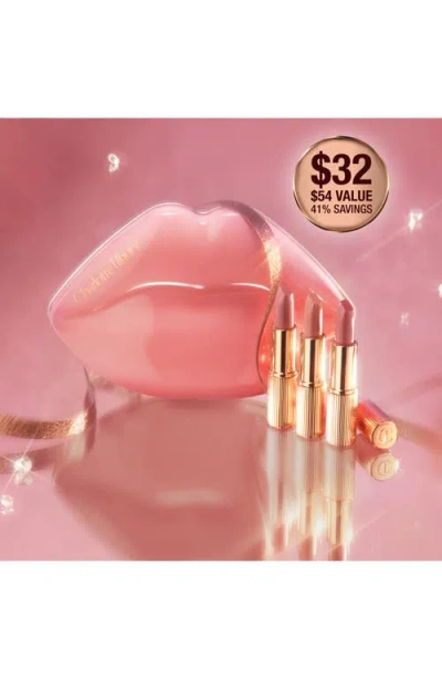Charlotte Tilbury Mini Iconic Hollywood Lipstick Trio Gift Set In Pink