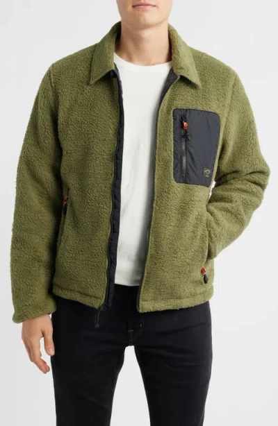 Dark Seas Hancock Fleece Jacket In Green