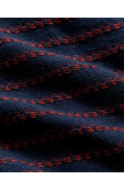 Billy Reid Textured Stripe Sweater Polo In Animal Print