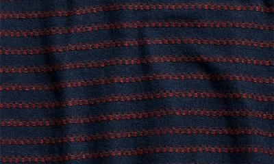 Billy Reid Textured Stripe Sweater Polo In Animal Print