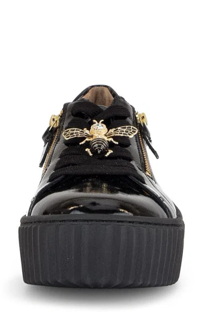 Gabor 63.201 Platform Sneaker In Black