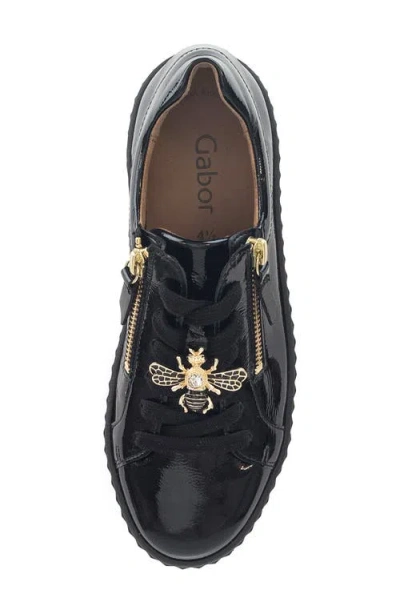 Gabor 63.201 Platform Sneaker In Black