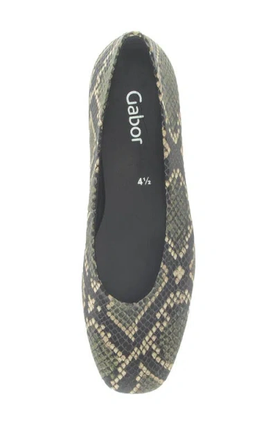 Gabor Square Toe Ballet In Multi
