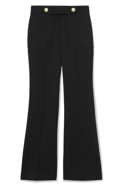 Reiss Lily Occasion Flare Trousers In Blue