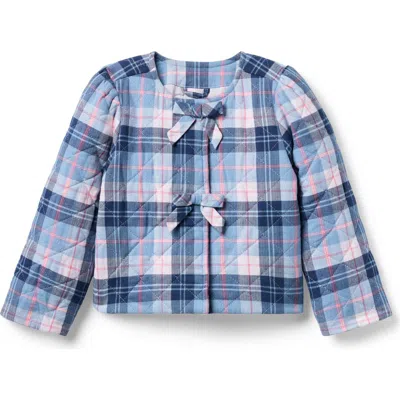 Janie And Jack The Plaid Bow Jacket In Multi