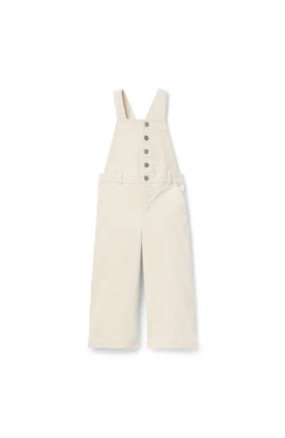 Janie And Jack The Corduroy Overall In White