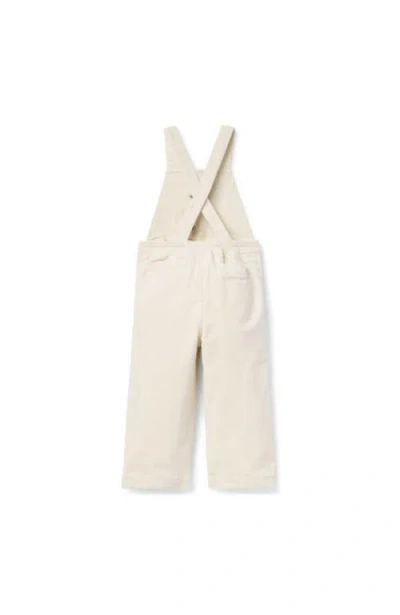 Janie And Jack The Corduroy Overall In White
