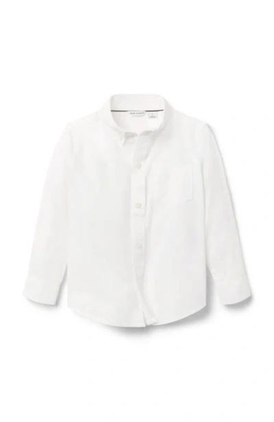 Janie And Jack The Poplin Shirt In White