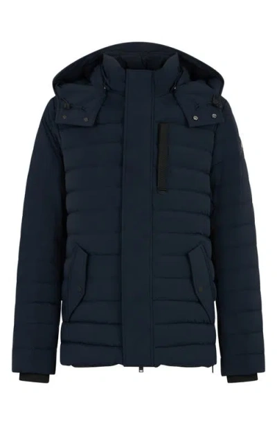 Moose Knuckles Greystone 3q Down Jacket In Blue