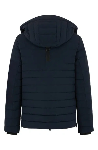 Moose Knuckles Greystone 3q Down Jacket In Blue
