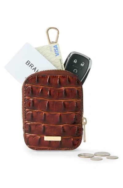 Brahmin Katelynn Leather Coin Purse In Black